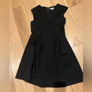Speechless Black Pleated A-Line Midi Dress
